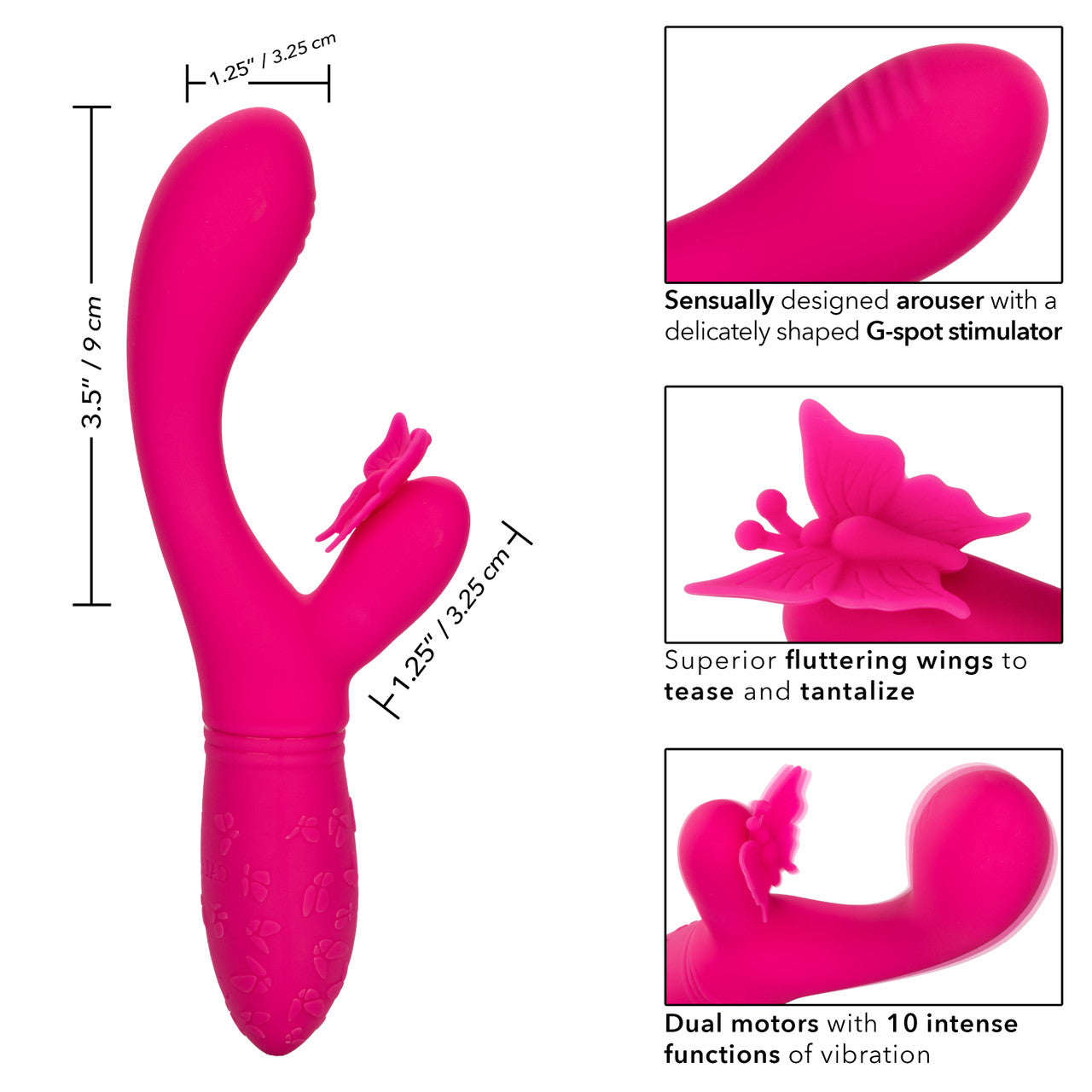 Rechargeable Butterfly Kiss® Flutter - Pink