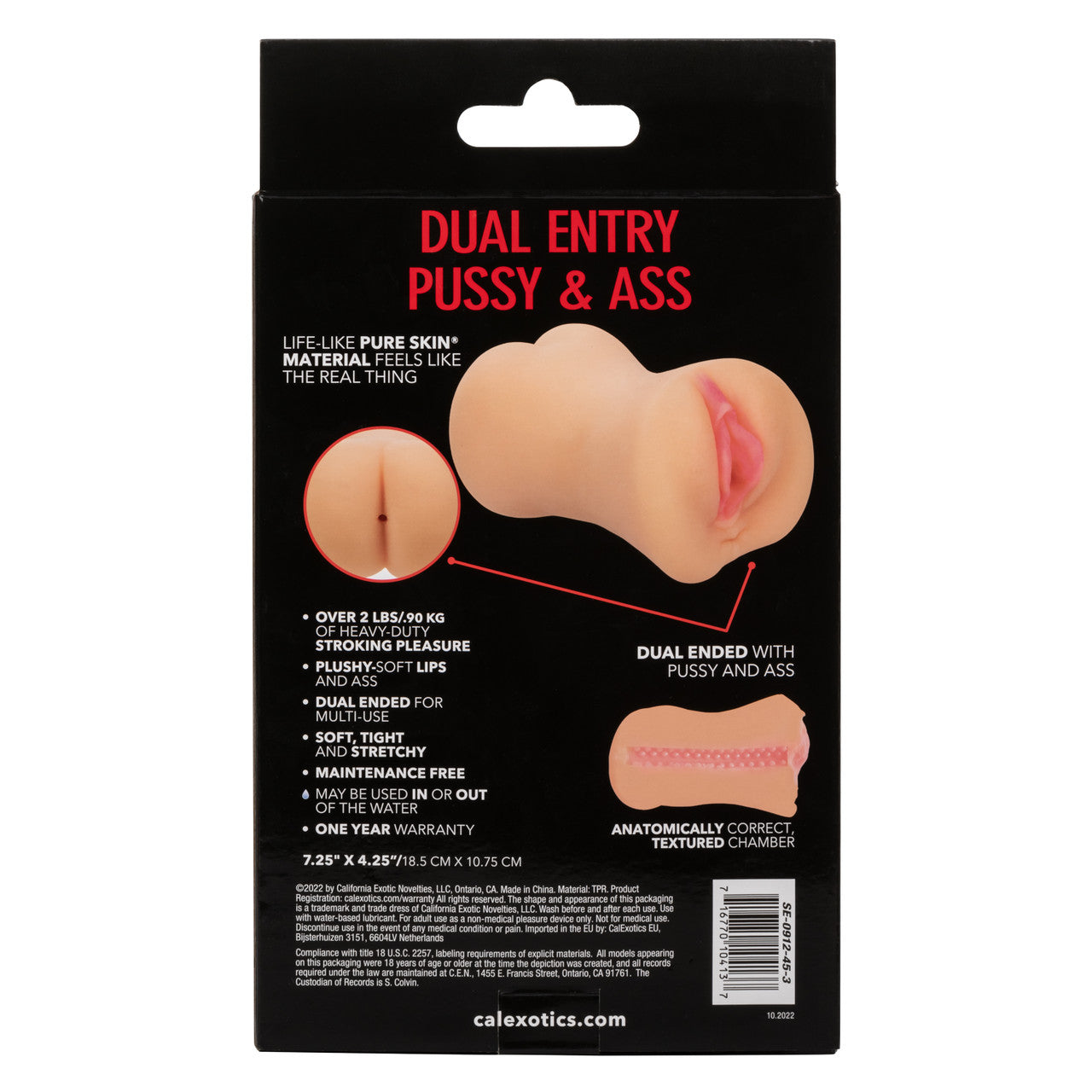 Stroke It® Dual Entry Pussy & Ass - Ivory