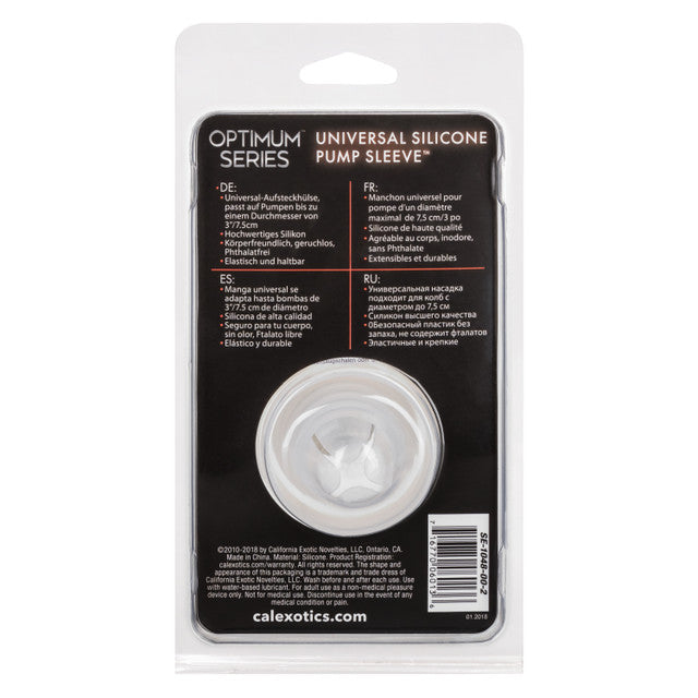Optimum Series® Universal Silicone Pump Sleeve™ - Clear