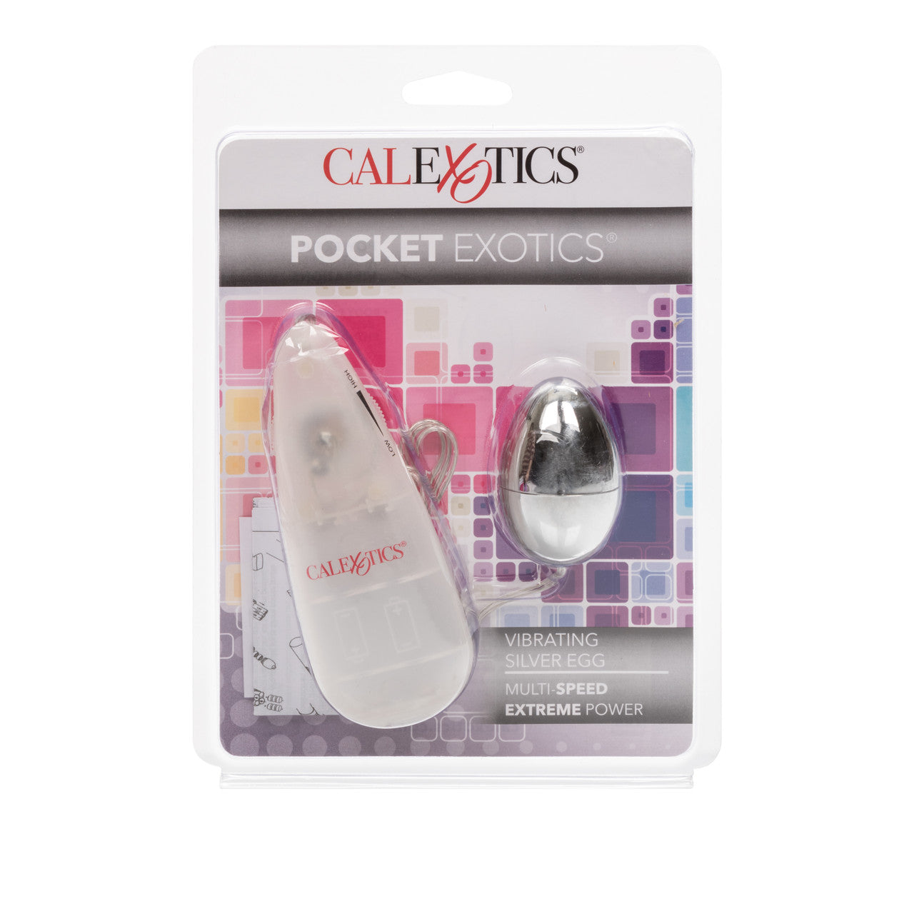 Pocket Exotics® Vibrating Silver Egg