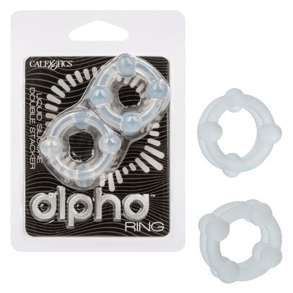 Alpha™ Liquid Silicone Double Stacker Rings