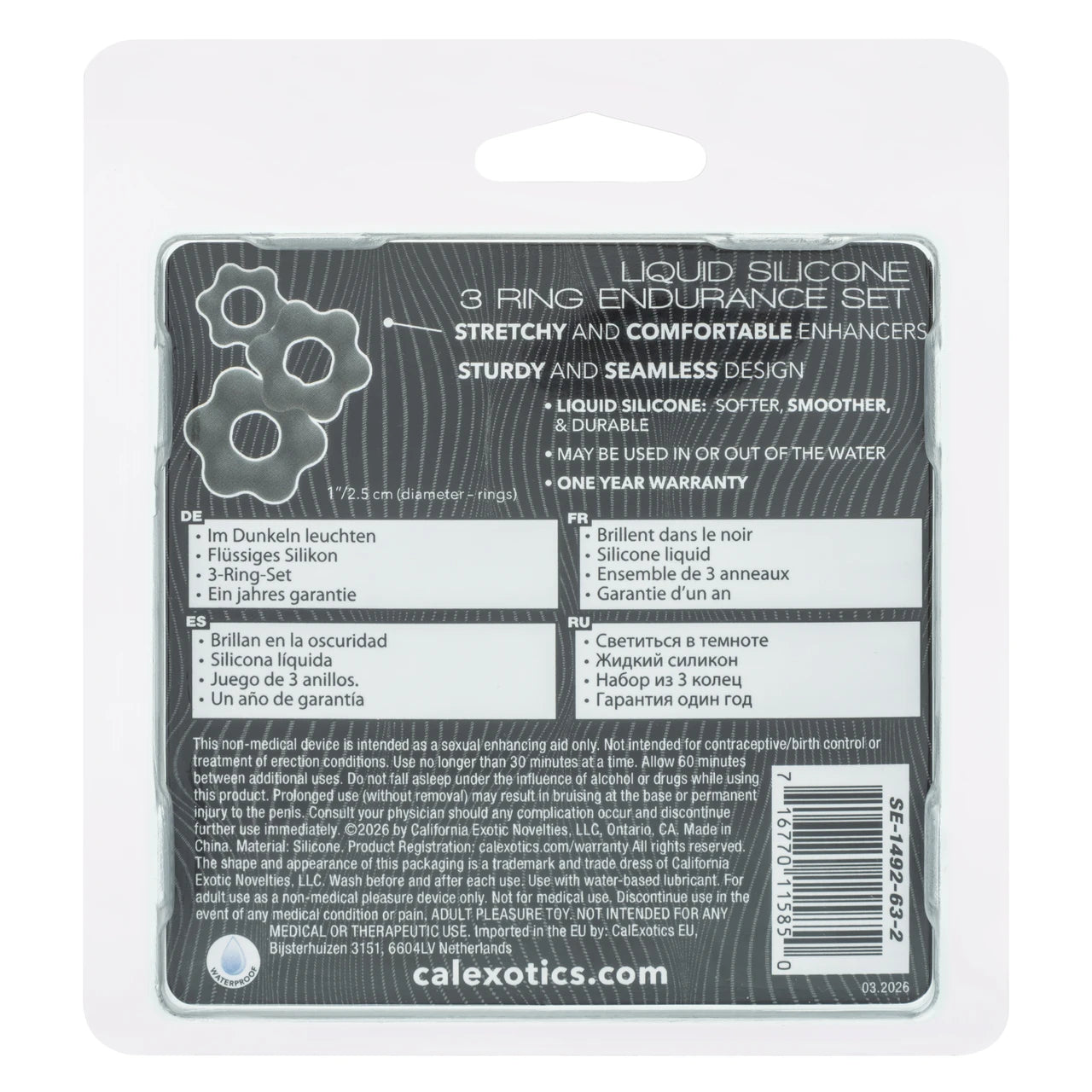 Alpha™ Liquid Silicone 3 Ring Endurance Set