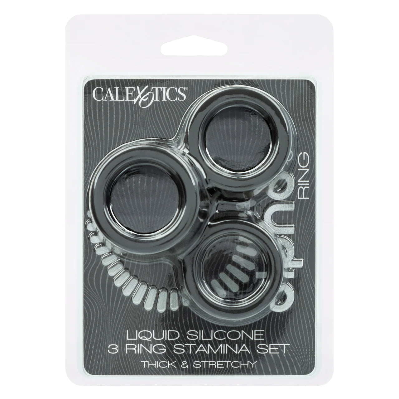 Alpha™ Liquid Silicone 3 Ring Stamina Set