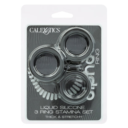 Alpha™ Liquid Silicone 3 Ring Stamina Set