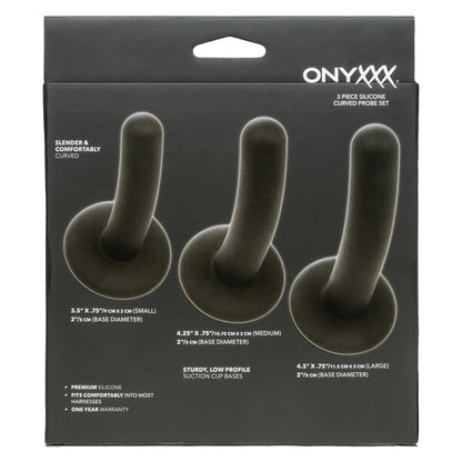 Onyxxx® 3 Piece Silicone Curved Probe Set