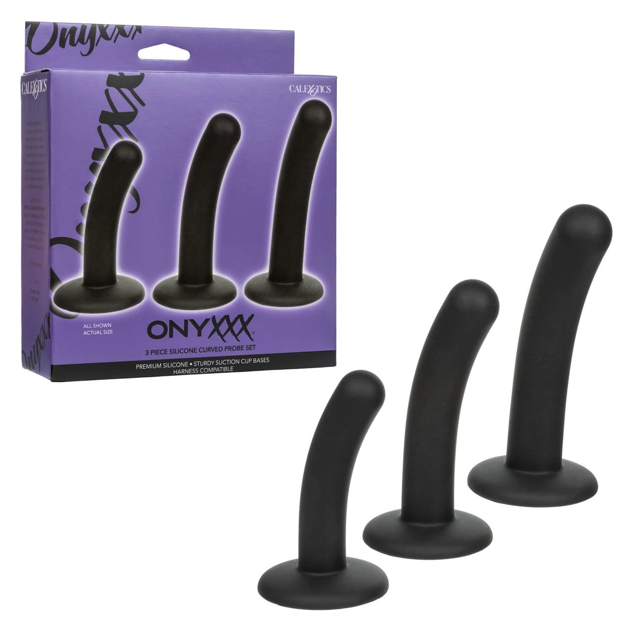 Onyxxx® 3 Piece Silicone Curved Probe Set