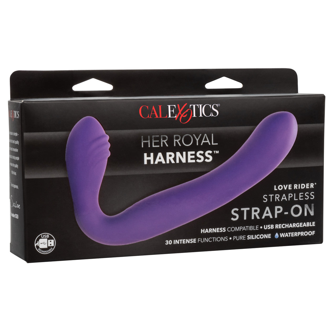 Her Royal Harness® Love Rider® Strapless Strap-On - Purple