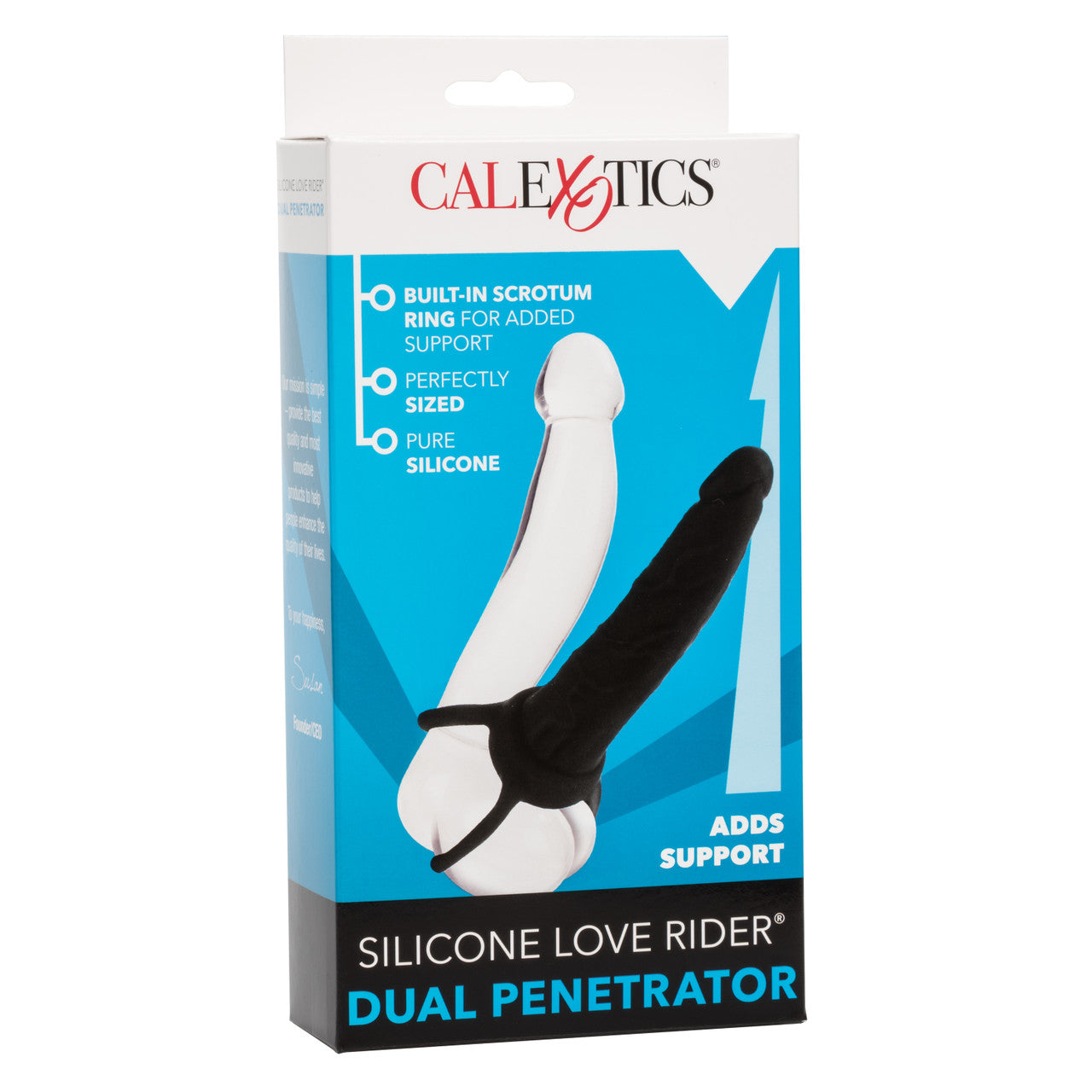 Silicone Love Rider® Dual Penetrator - Black