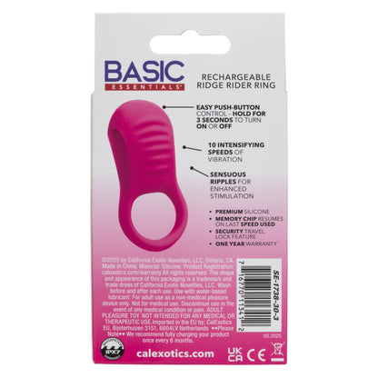 Basic Essentials® Rechargeable Ridge Rider Ring