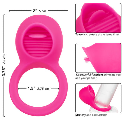 Teasing Tongue Enhancer Couples Ring