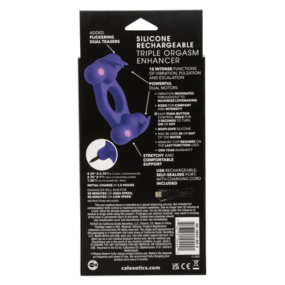 Triple Orgasm Enhancer Cock Ring