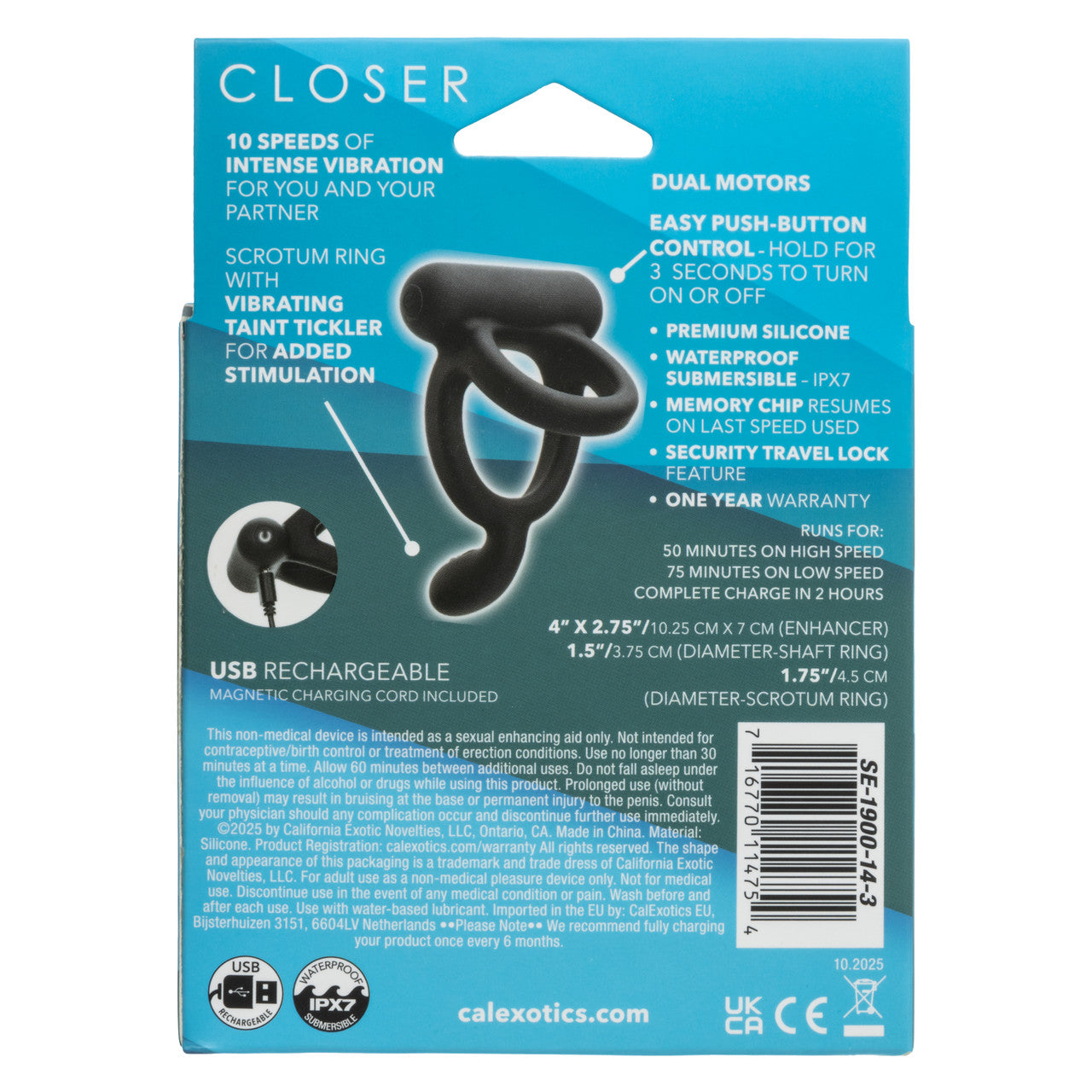 Closer™ Intimate Rechargeable Caress Ring