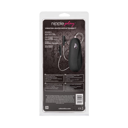Nipple Play® Vibrating Heated Nipple Teasers - Black