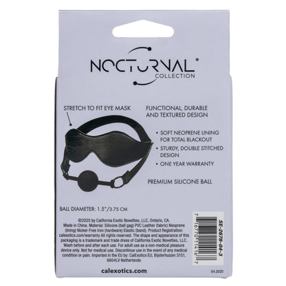 Nocturnal® Collection Eye Mask & Breathable Ball Gag
