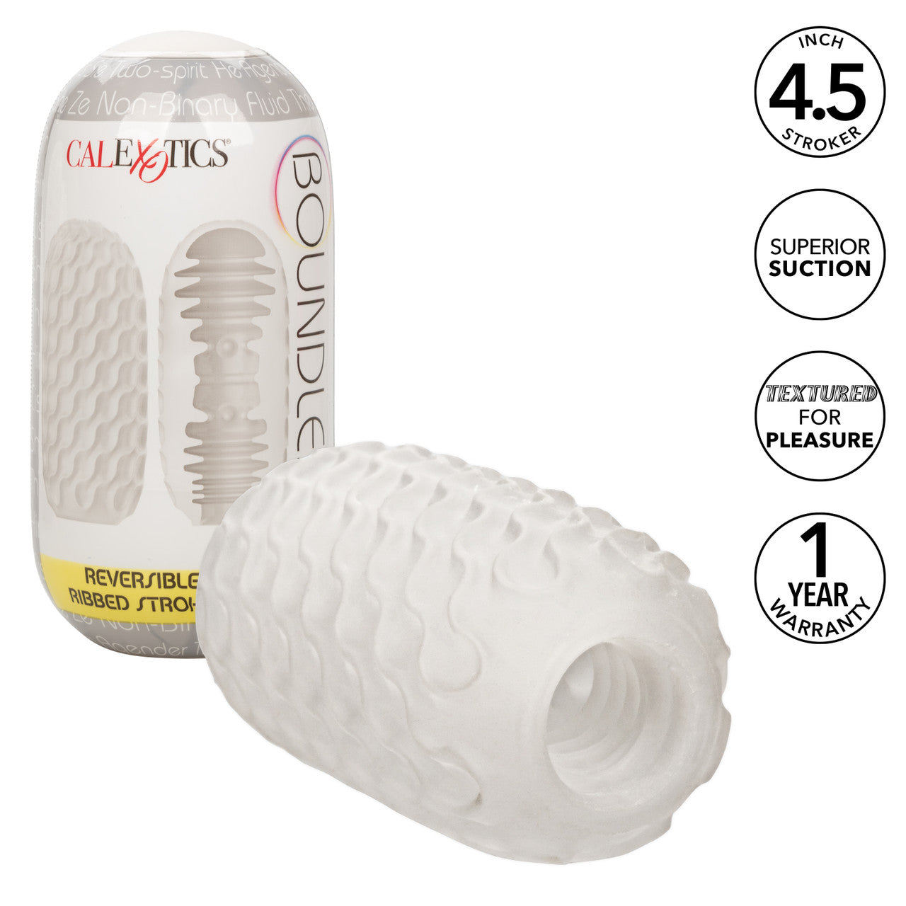 Boundless® Reversible Ribbed Stroker