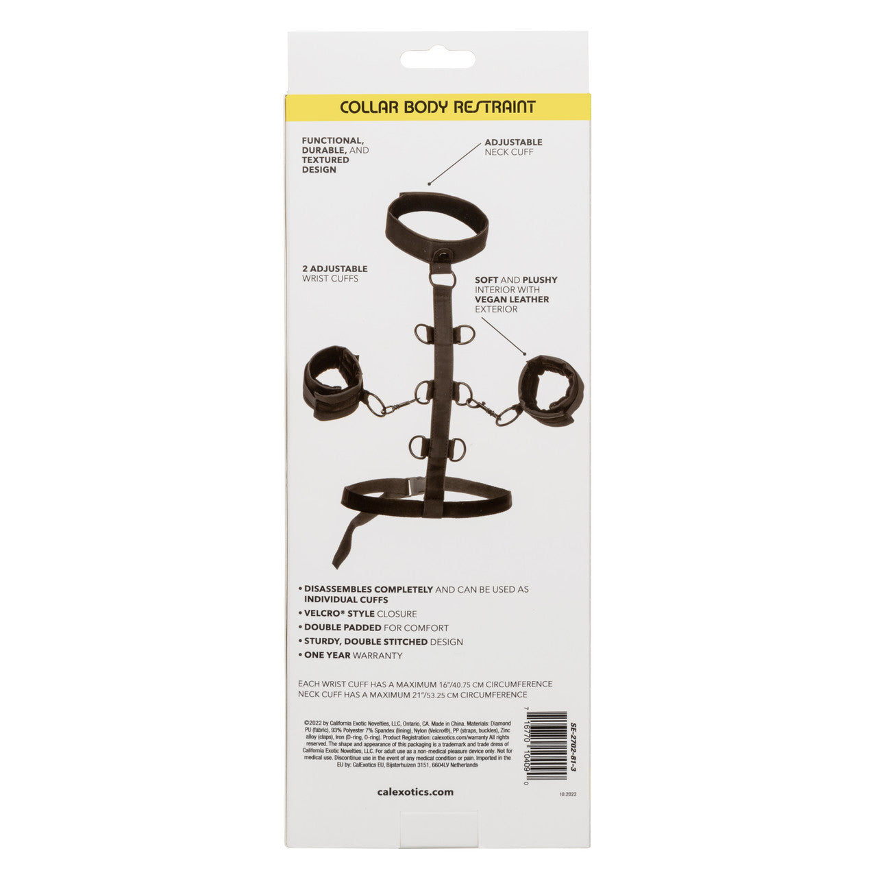 Boundless® Collar Body Restraint