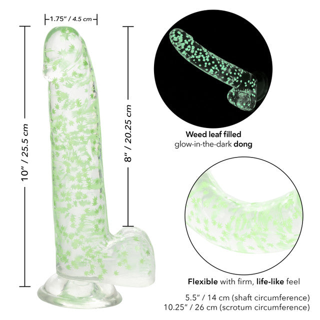Glow-in-the-Dark Weed Leaf Dong