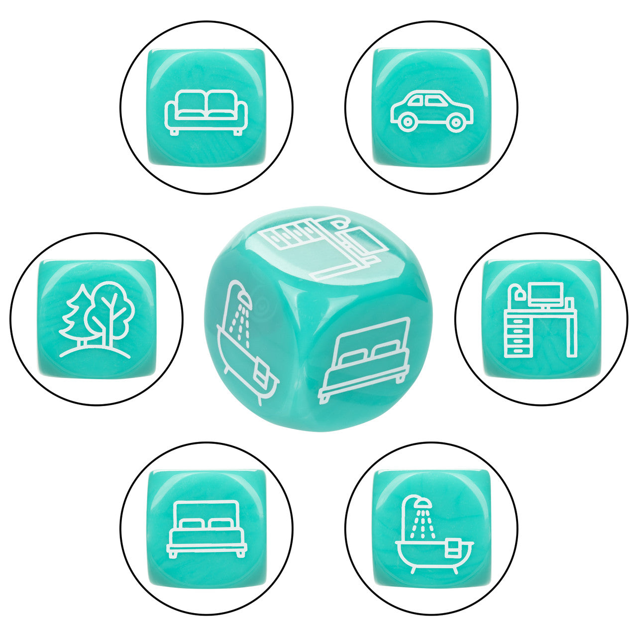 Naughty Bits® Roll with it™ icon-based Sex Dice Game