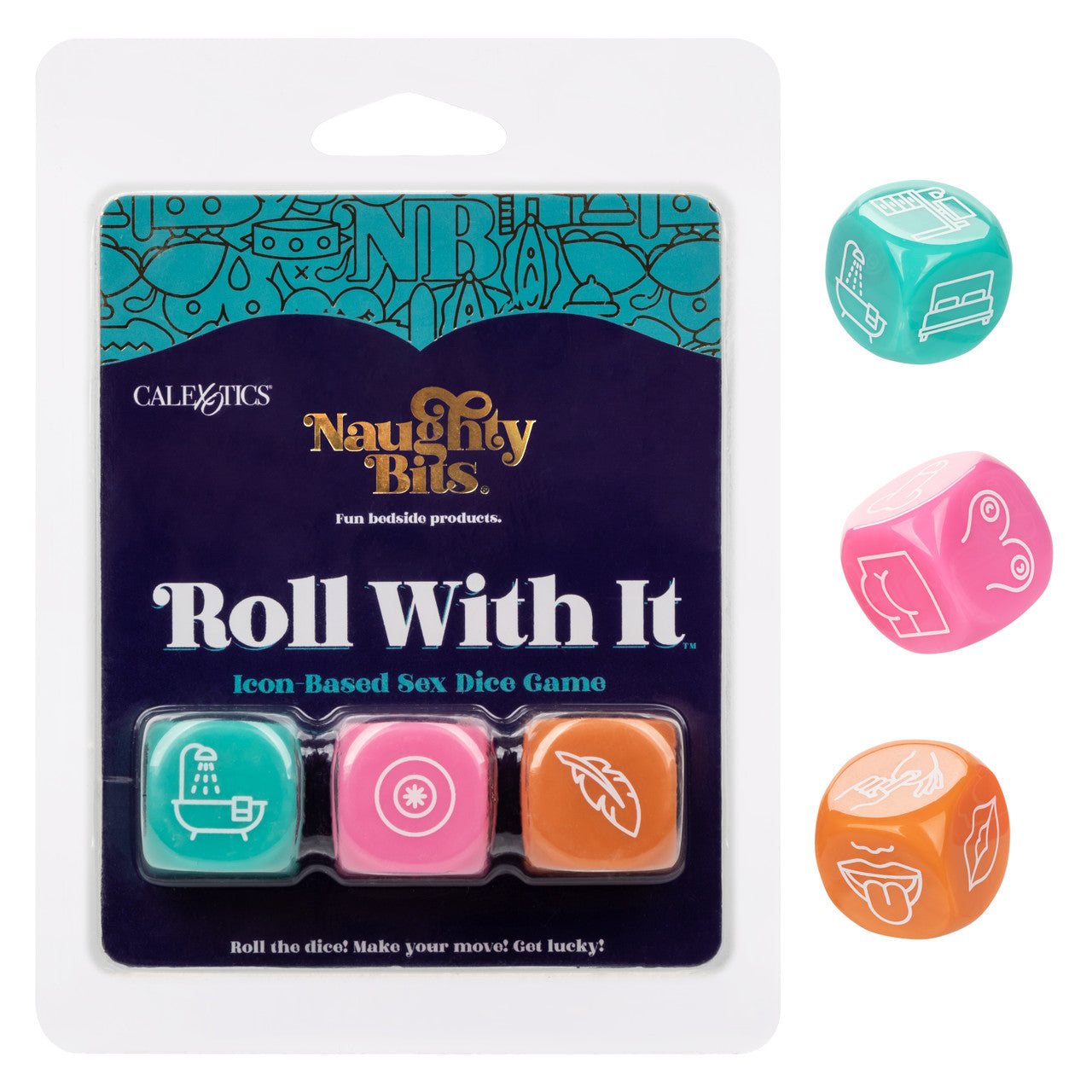 Naughty Bits® Roll with it™ icon-based Sex Dice Game