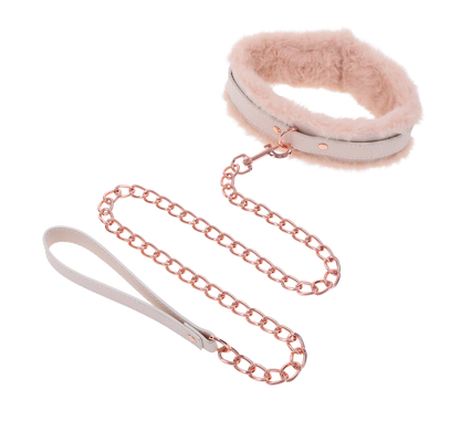 Peaches ‘n CreaMe Fur Collar & Leash