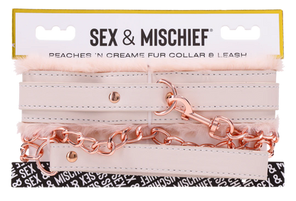 Peaches ‘n CreaMe Fur Collar & Leash