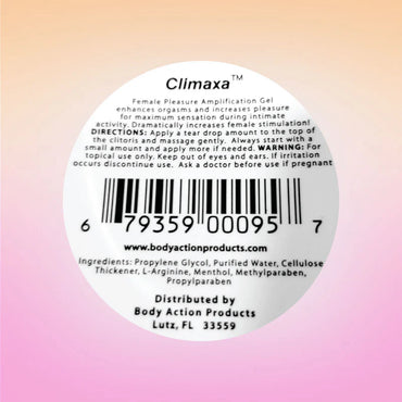 Climaxa Stimulating Gel 0.5 oz. Jar