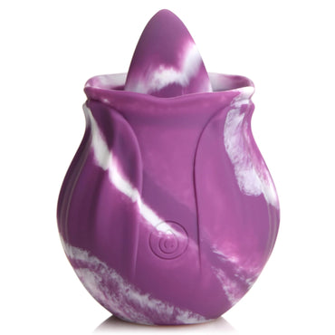 Gossip Licking Rose 10 Function Rechargeable Silicone - Purple Twirl