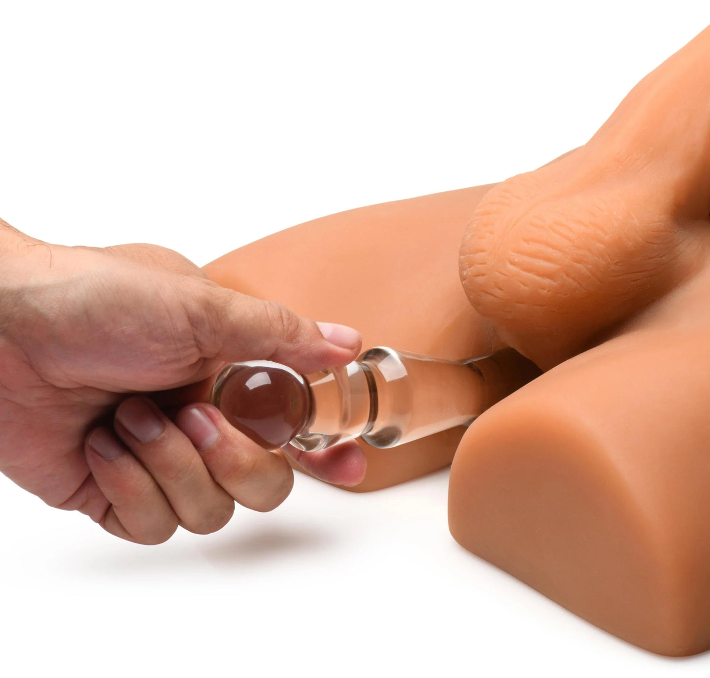 Jock Ass Masturbator With Poseable Dildo