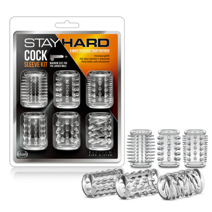Stay Hard By Blush® | Clear Soft Tickler Stimulation Sleeve Kit