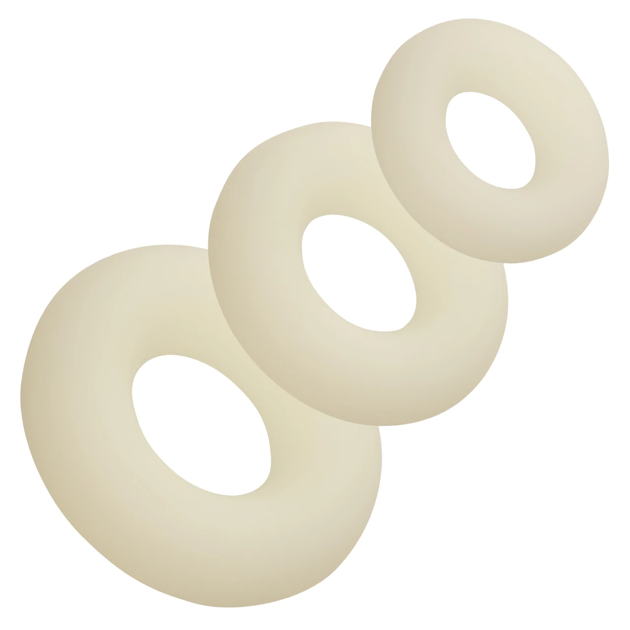 Alpha™ Liquid Silicone 3 Ring Set - Glow-In-The-Dark