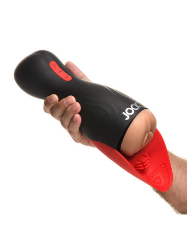 Jock Sucking and Vibrating Pussy Masturbator