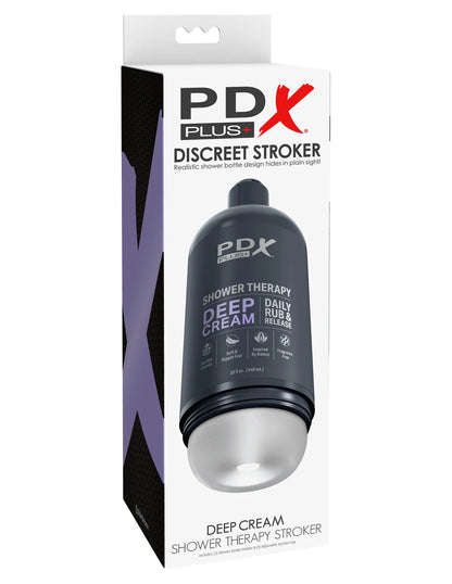 PDX Plus Deep Cream Shower Therapy Stroker