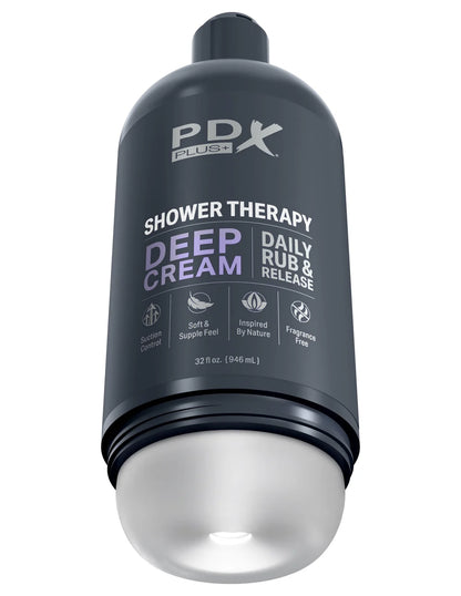 PDX Plus Deep Cream Shower Therapy Stroker
