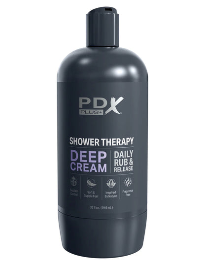 PDX Plus Deep Cream Shower Therapy Stroker