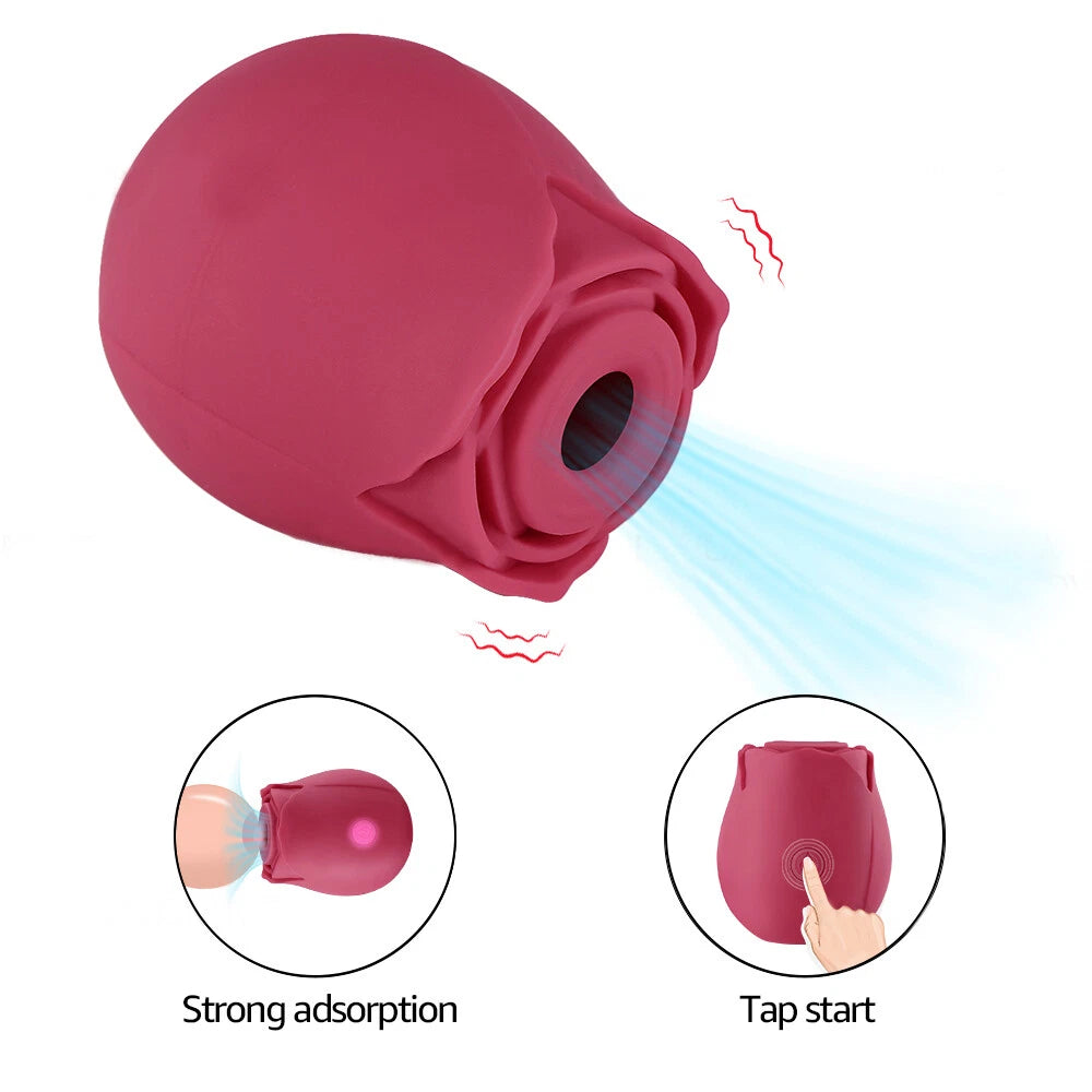 Amie Encore Rose Sucking Vibrator - Pink
