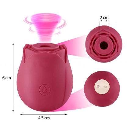 Amie Encore Rose Sucking Vibrator - Pink