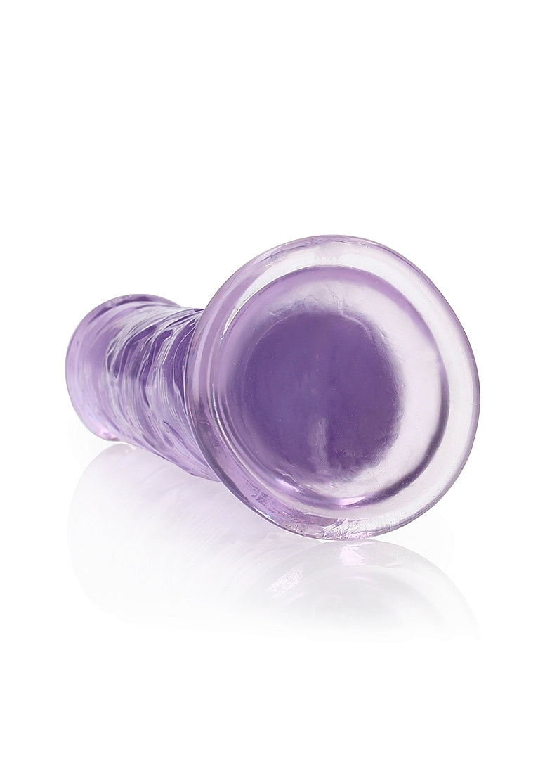 RealRock Crystal Clear 9" Dildo - Purple