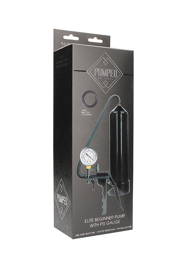 Elite Beginners Pump with PSI Gage - Black
