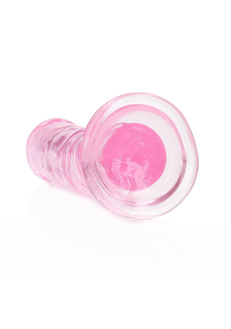 RealRock 6" Crystal Clear Pink Dong