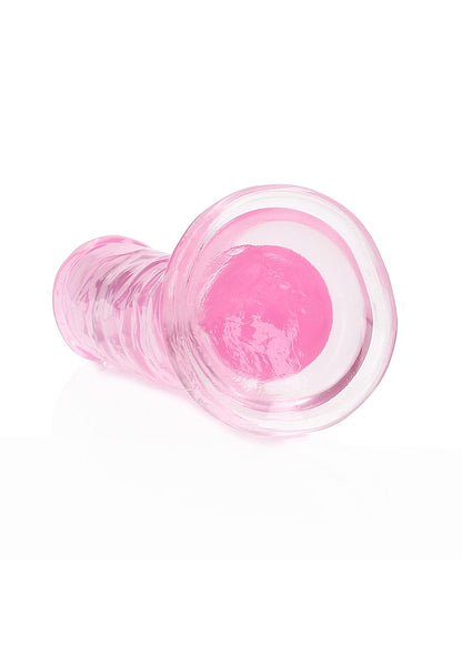 RealRock 6" Crystal Clear Pink Dong