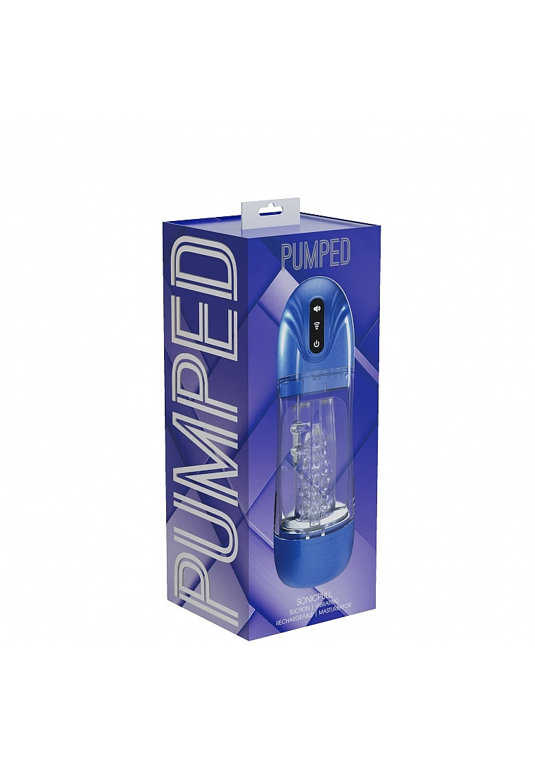 PUMPED SonicPull Masturbator - Blue
