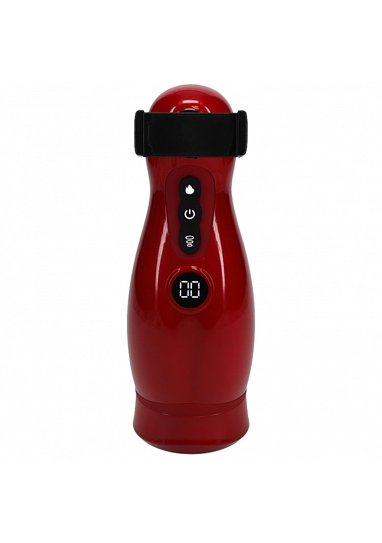 PUMPED Virtuo Masturbator w/ Phone Attachment - Metallic Red