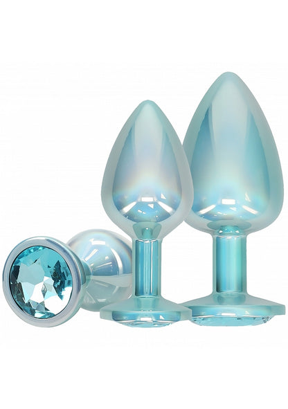OUCH! Paris Collection Anal Plug Set - Metallic Blue