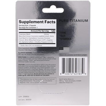 Pure Titanium - 1 pill pack