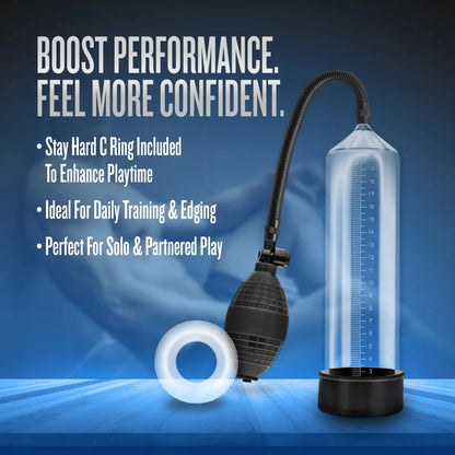 Performance By Blush® | VX101 Beginner's Male Enhancement Clear Penis Pump
