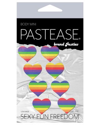 Pastease Premium Mini Rainbow Heart - Pack of 8 O/S