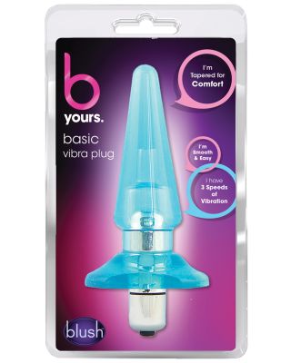 Blush B Yours Basic Vibra Plug - Blue