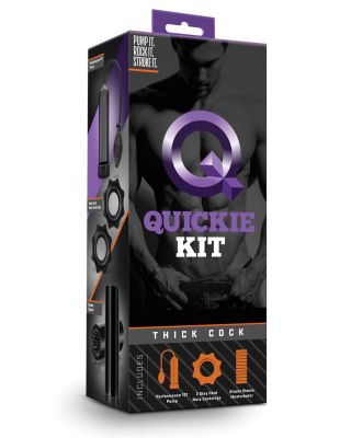 Blush Quickie Kit - Thick Cock Black