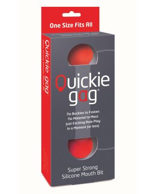 Quickie Bit Gag One Size - Red