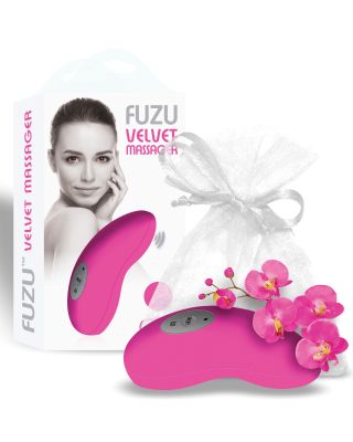 Fuzu Velvet Massager - Neon Pink
